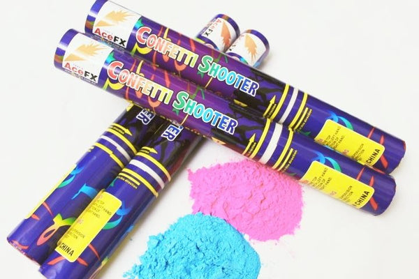 Gender Reveal  Holi Powder Smoke Colour Cannon Pack with 4 pcs - 40 cm